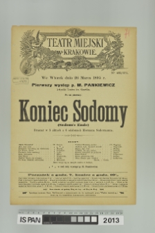 KONIEC SODOMY (Sodom's Ende)