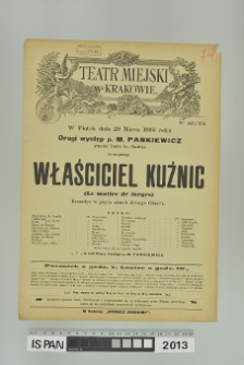 WŁAŚCICIEL KUŹNIC (Le maitre de forges)