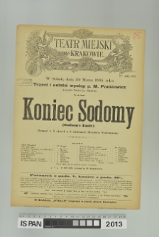 KONIEC SODOMY (Sodom's Ende)