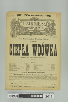 CIEPŁA WDÓWKA