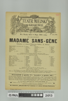 MADAME SANS-GÊNE