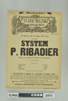 SYSTEM P. RIBADIER