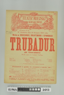 TRUBADUR (Il Trovatore)