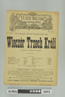 WIECZÓR TRZECH KRÓLI