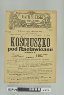 KOŚCIUSZKO POD RACŁAWICAMI