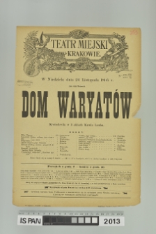 DOM WARYATÓW (Dom wariatów)