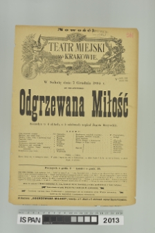 ODGRZEWANA MIŁOŚĆ