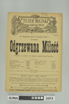 ODGRZEWANA MIŁOŚĆ