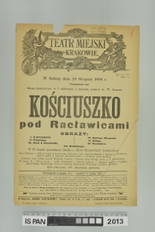 KOŚCIUSZKO POD RACŁAWICAMI