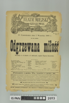 ODGRZEWANA MIŁOŚĆ