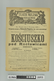 KOŚCIUSZKO POD RACŁAWICAMI