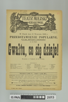 GWAŁTU, CO SIĘ DZIEJE!