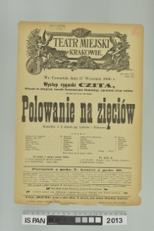 POLOWANIE NA ZIĘCIÓW