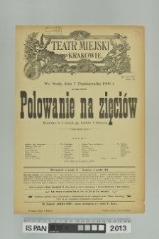 POLOWANIE NA ZIĘCIÓW