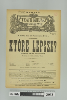 KTÓRE LEPSZE? (Celles qu'on respecte)