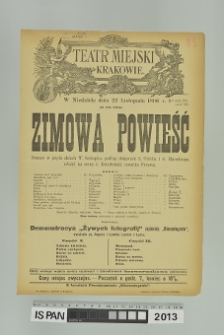 ZIMOWA POWIEŚĆ (Zimowa opowieść)