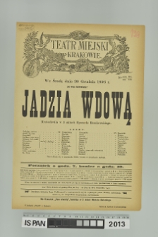 JADZIA WDOWĄ