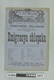 EMIGRACYA CHŁOPSKA