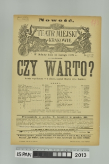 CZY WARTO?