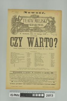 CZY WARTO?