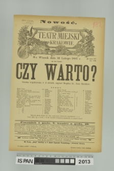 CZY WARTO?