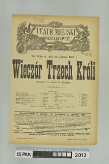 WIECZÓR TRZECH KRÓLI