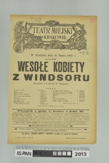 WESOŁE KOBIETY Z WINDSORU (Wesołe kumoszki z Windsoru)