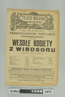 WESOŁE KOBIETY Z WINDSORU (Wesołe kumoszki z Windsoru)