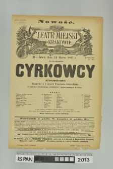 CYRKOWCY (Cirkusleute)