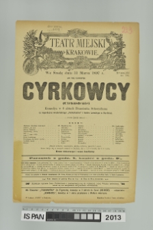 CYRKOWCY (Cirkusleute)