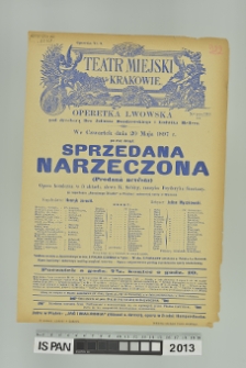 SPRZEDANA NARZECZONA (Prodaná nevěsta)