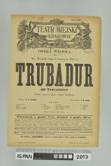 TRUBADUR (Il Trovatore)
