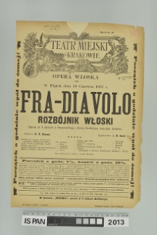 FRA-DIAVOLO ROZBÓJNIK WŁOSKI