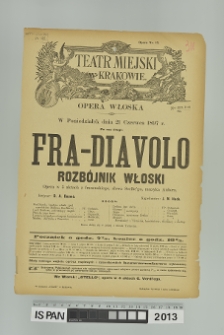FRA-DIAVOLO ROZBÓJNIK WŁOSKI