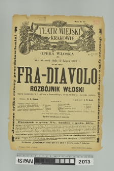 FRA-DIAVOLO ROZBÓJNIK WŁOSKI