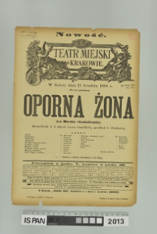 OPORNA ŻONA (La Mariee recaleitrante)