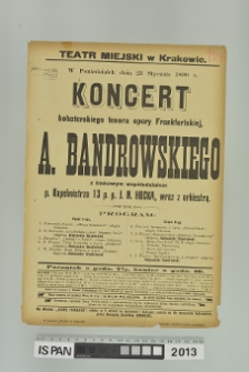 KONCERT A. BANDROWSKIEGO