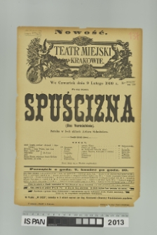 SPUŚCIZNA (Das Vermachtnis)