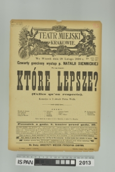 KTÓRE LEPSZE? (Celles qu'on respecte)