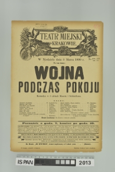 WOJNA PODCZAS POKOJU