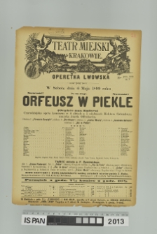 ORFEUSZ W PIEKLE (Orphee aux Enfers)