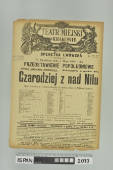 CZARODZIEJ Z NAD NILU