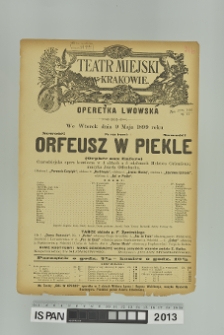 ORFEUSZ W PIEKLE (Orphee aux Enfers)