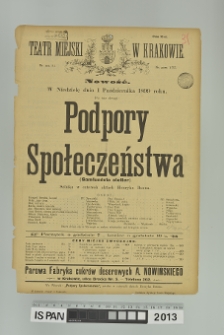 PODPORY SPOŁECZEŃSTWA (Samfundets stotter)