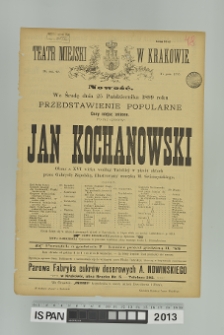 JAN KOCHANOWSKI