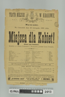 MIEJSCA DLA KOBIET! ( Place aux femmes ! )