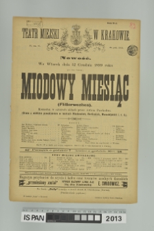 MIODOWY MIESIĄC ( Flitterwochen)