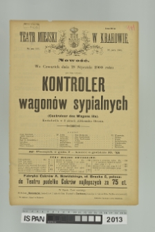 KONTROLER WAGONÓW SYPIALNYCH (Controleur des Wagons lits)