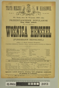 WOŹNICA HENSZEL ( Fuhrmann Henschel)