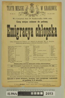 EMIGRACYA CHŁOPSKA